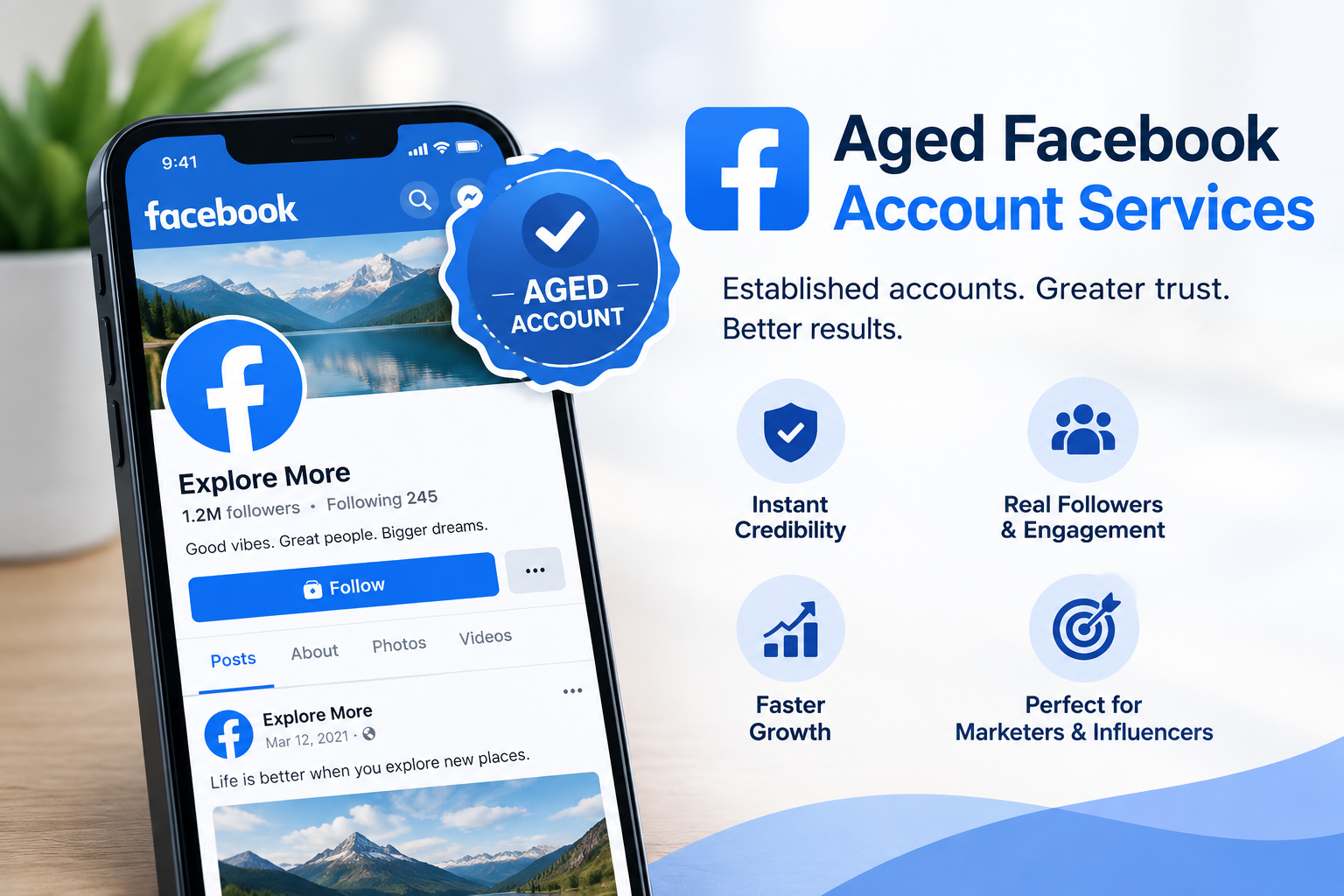 Aged Facebook Account Services